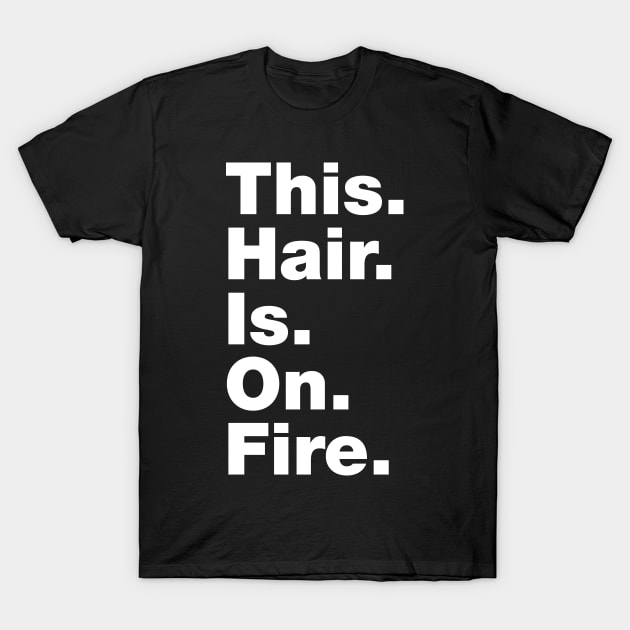 This Hair Is On Fire T-Shirt by thingsandthings